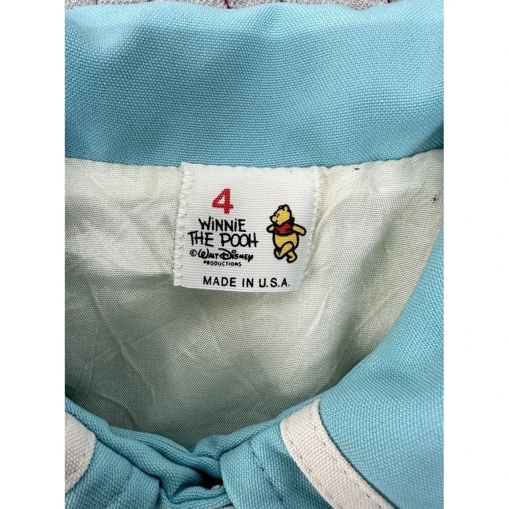 Vintage‎ 80s 90s Disney Winnie the Pooh Nautical Sailor Coat Jacket USA / Size 4